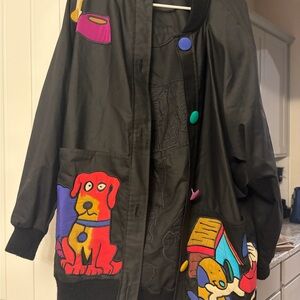 Vintage 80s SilkScapes Bomber Jacket